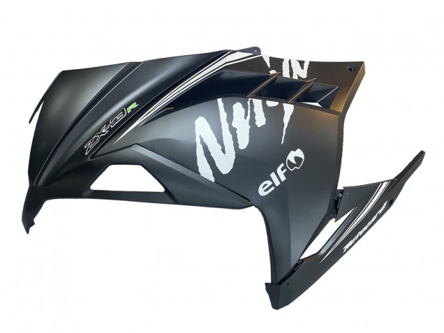 Carénages Moto Kawasaki EX300 2013-2017 - Noir Mat Blanc Elf Neige