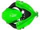 Carénages Moto Kawasaki EX300 2013-2017 - Vert Argent Noir