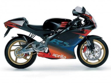 Meilleurs Carénages Moto Aprilia RS125 2000-2005 - Noir Rouge Argent