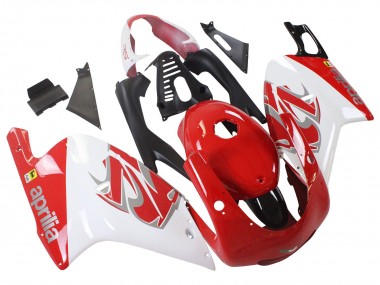 Meilleurs Carénages Moto Aprilia RS125 2000-2005 - Blanc Rouge