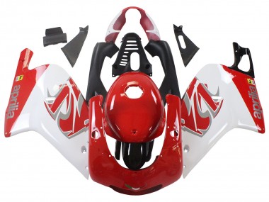 Meilleurs Carénages Moto Aprilia RS125 2000-2005 - Blanc Rouge