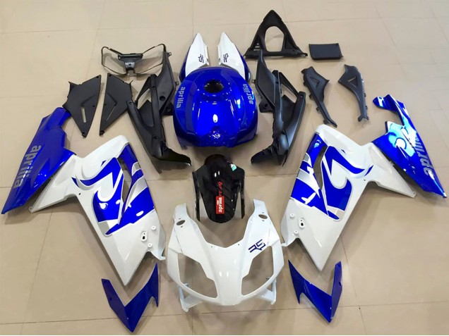 Carénages Moto Aprilia RS125 2006-2011 - Blanc Bleu Noir