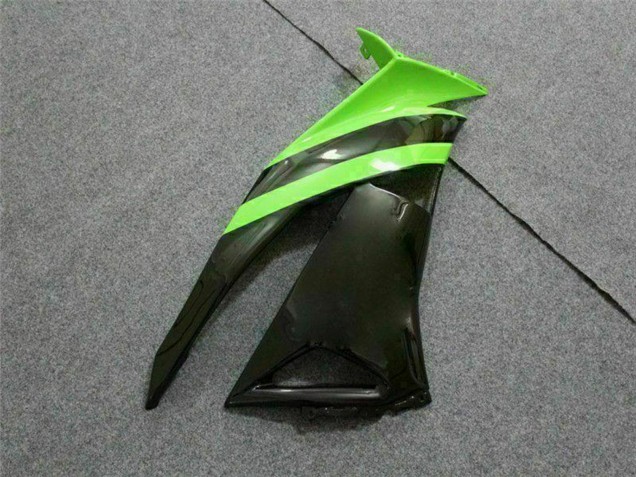 Carénages Moto Kawasaki ZX6R 2009-2012 - Vert Noir Brillant Elf Touch4 Bridgestone