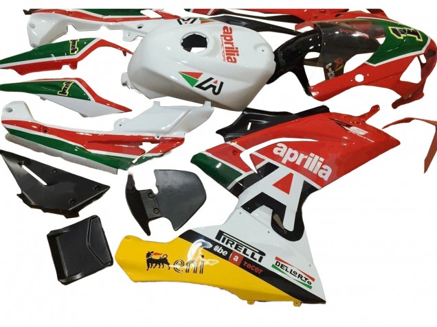 Carénages Moto Aprilia RS125 2006-2011 - Blanc Rouge Vert