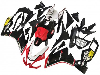 Meilleurs Carénages Moto Aprilia RS4 50 125 2012-2018 - Blanc Rouge Jaune Noir Brillant