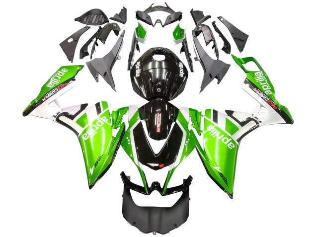 Carénages Moto Aprilia RS4 50 125 2012-2018 - Blanc Vert Noir Brillant