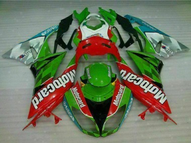 Meilleurs Carénages Moto Kawasaki ZX6R 2009-2012 - Vert Blanc Rouge Noir Bleu Motocard