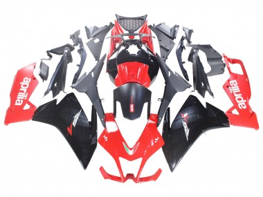 Meilleurs Carénages Moto Aprilia RS4 50 125 2012-2018 - Rouge Noir Brillant