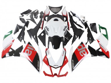 Meilleurs Carénages Moto Aprilia RS4 50 125 2012-2018 - Blanc Rouge Vert Noir Brillant