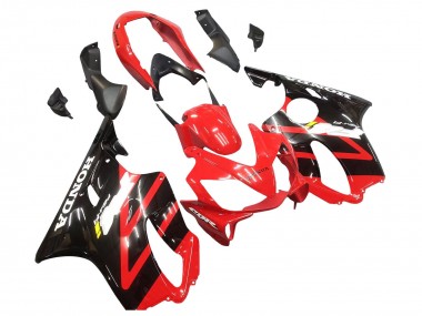 Meilleurs Carénage Moto Honda CBR600 F4i 2004-2007 - Rouge Noir Brillant