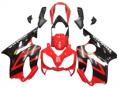 Meilleurs Carénage Moto Honda CBR600 F4i 2004-2007 - Rouge Noir Brillant