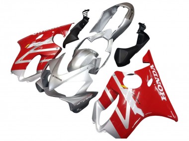 Meilleurs Carénages Moto Honda CBR600 F4i 2004-2007 - Argent Rouge