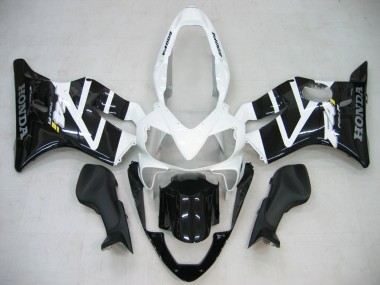 Meilleurs Carénage Moto Honda CBR600 F4i 2004-2007 - Blanc Noir Brillant