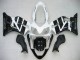 Carénage Moto Honda CBR600 F4i 2004-2007 - Blanc Noir Brillant