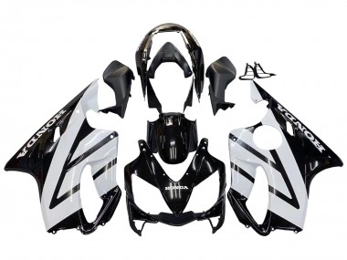 Meilleurs Carénages Moto Honda CBR600 F4i 2004-2007 - Blanc Noir Brillant