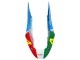Carénages Moto Honda CBR600 F4i 2004-2007 - Blanc Bleu Vert Rouge