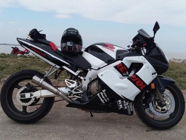 Meilleurs Carénages Moto Honda CBR600 F4i 2004-2007 - Blanc Noir Brillant Rouge Repsol