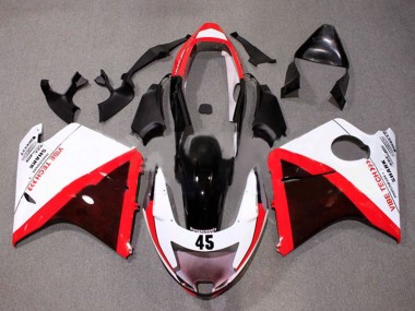 Meilleurs Carénages Moto Honda CBR1100XX Blackbird 1996-2007 - Blanc Rouge Noir Brillant