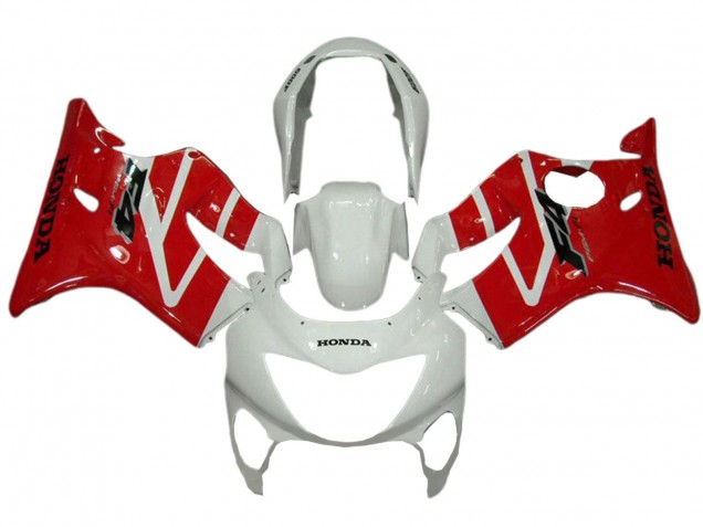 Carénages Moto Honda CBR600 F4 1999-2000 - Blanc Rouge