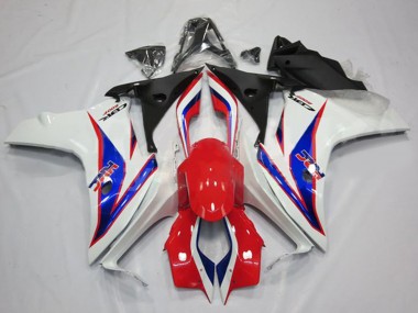 Meilleurs Carénages Moto Honda CBR600F 2011-2013 - Blanc Rouge Bleu HRC