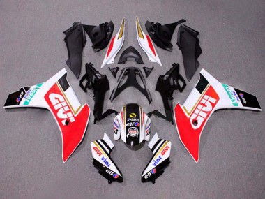 Meilleurs Carénages Moto Honda CBR600F 2011-2013 - Blanc Rouge Or Noir Brillant Givi