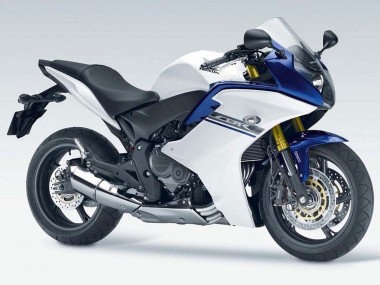 Meilleurs Carénages Moto Honda CBR600F 2011-2013 - Blanc Bleu