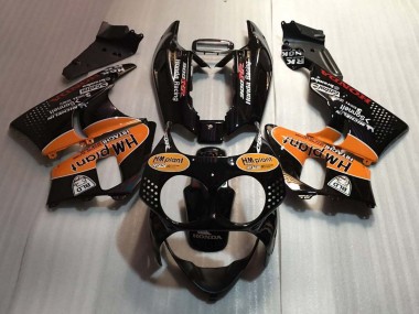 Meilleurs Carénages Moto Honda CBR900RR 893 1992-1993 - Noir Brillant Orange Hm Plant