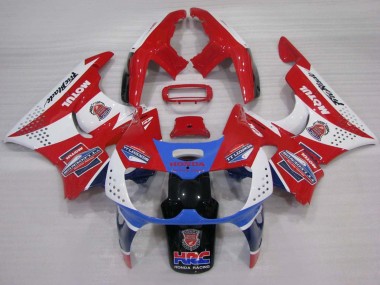 Meilleurs Carénages Moto Honda CBR900RR 893 1994-1995 - Blanc Rouge Bleu Clair Motul