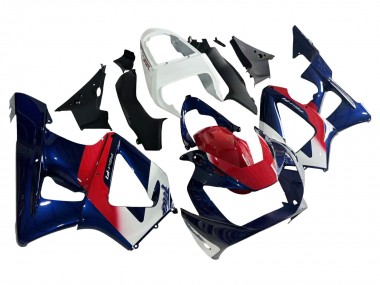 Meilleurs Carénage Moto Honda CBR900RR 929 2000-2001 - Blanc Rouge Bleu