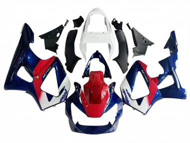Meilleurs Carénage Moto Honda CBR900RR 929 2000-2001 - Blanc Rouge Bleu