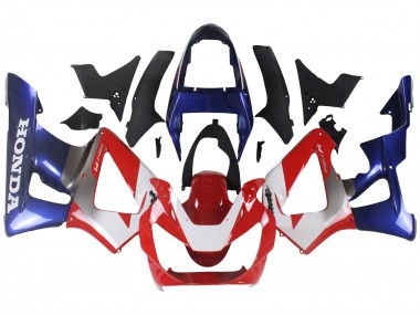 Meilleurs Carénages Moto Honda CBR900RR 929 2000-2001 - Argent Rouge Bleu