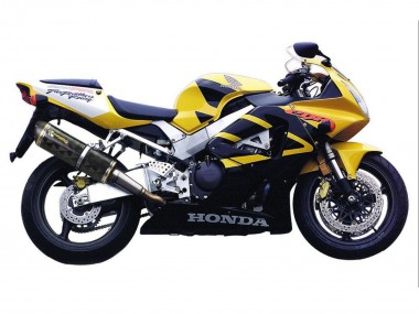 Meilleurs Carénages Moto Honda CBR900RR 929 2000-2001 - Jaune Bleu Foncé