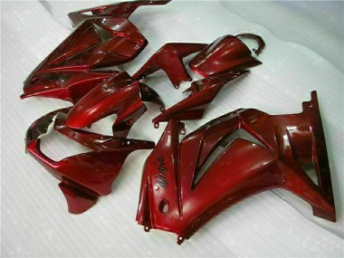 Meilleurs Carénages Moto Kawasaki EX250 2008-2012 - Rouge Marron