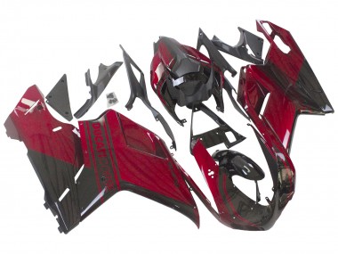 Meilleurs Carénage Moto Ducati 848 2007-2014 - Rouge Noir Brillant