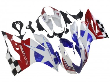 Meilleurs Carénages Moto Ducati Panigale 899 2011-2014 - Blanc Bleu Rouge Noir