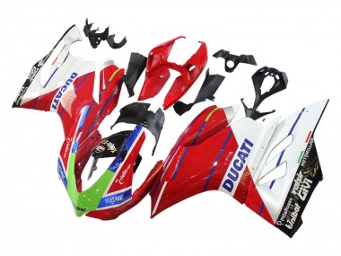 Meilleurs Carénages Moto Ducati Panigale 899/1199 2011-2014 - Blanc Rouge Vert Bleu Noir Brillant Flex-Box
