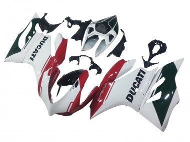Meilleurs Carénages Moto Ducati Panigale 899 2011-2014 - Blanc Rouge Noir Brillant