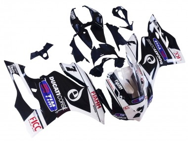 Meilleurs Carénages Moto Ducati Panigale 899/1199 2011-2014 - Blanc Noir Bleu Fiamm Ficc 7