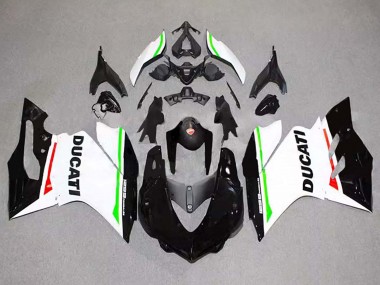 Meilleurs Carénages Moto Ducati 1299 2015-2020 - Blanc Rouge Vert Noir Brillant