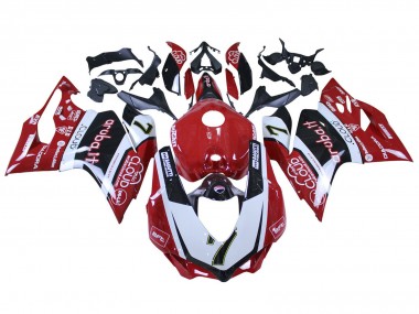 Meilleurs Carénages Moto Ducati 959/1299 2015-2020 - Blanc Rouge Noir Aruba 7