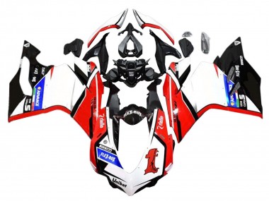 Meilleurs Carénages Moto Ducati 959/1299 2015-2020 - Blanc Rouge Noir Brillant Unibat Flex-Box