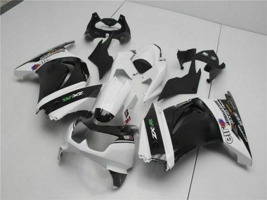 Meilleurs Carénages Moto Kawasaki EX250 2008-2012 - Blanc Noir Vert