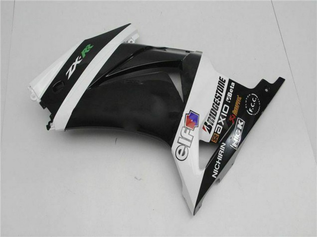 Carénages Moto Kawasaki EX250 2008-2012 - Blanc Noir Vert