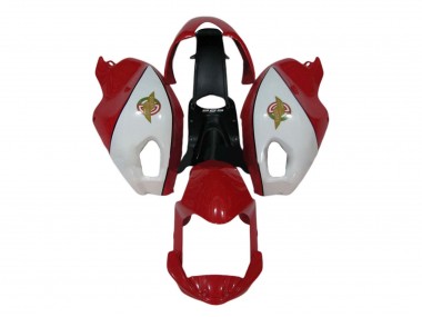 Meilleurs Carénage Moto Ducati Monster 696 796 1100 1100S 2008-2012 - Blanc Rouge