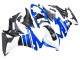 Carénages Moto Honda CBR500R 2013-2015 - Bleu Blanc Noir Mat