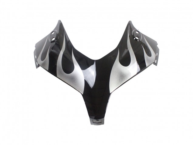 Carénages Moto Honda CBR500R 2013-2015 - Noir Brillant Argent Flamme