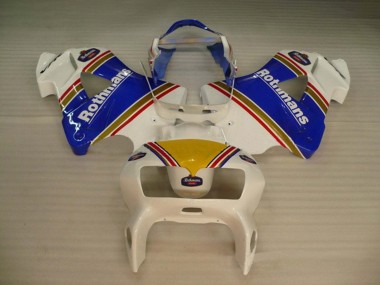 Meilleurs Carénages Moto Honda VFR 800 1998-2001 - Blanc Bleu Or Rothmans