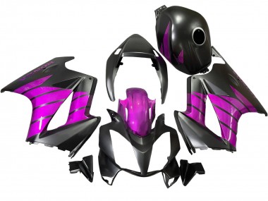 Meilleurs Carénages Moto Honda VFR 800 2002-2013 - Violet Noir Mat