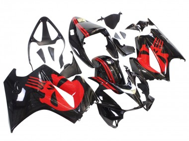 Meilleurs Carénages Moto Honda VFR 800 2002-2013 - Noir Brillant Rouge