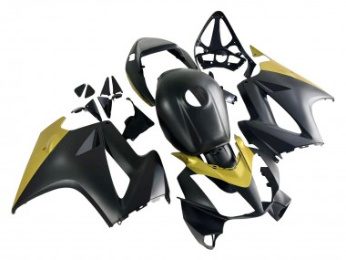 Meilleurs Carénages Moto Honda VFR 800 2002-2013 - Jaune Noir Mat